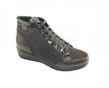 Черевики жіночі Коричневий Н9310 Н9310 Camoscio/Nappa Nero фото