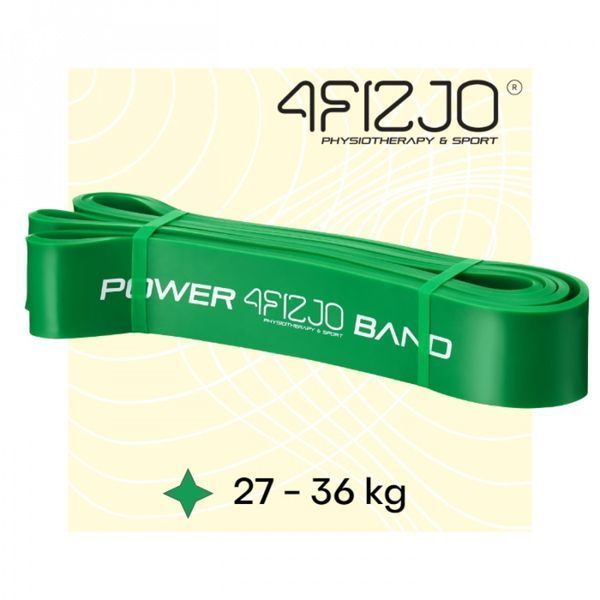 Еспандер-петля 4FIZJO Power Band 45 мм 26-36 кг резина для фітнесу і спорту Green (P-5907222931080) 4FJ1080 фото