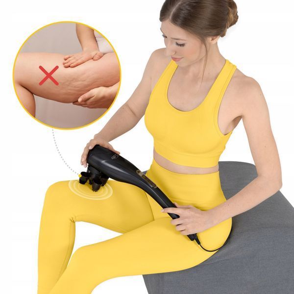 Ручний вібраційний масажер для тіла 4FIZJO Long Stick 7 в 1 Black (P-5907739319142) 4FJ0556 фото