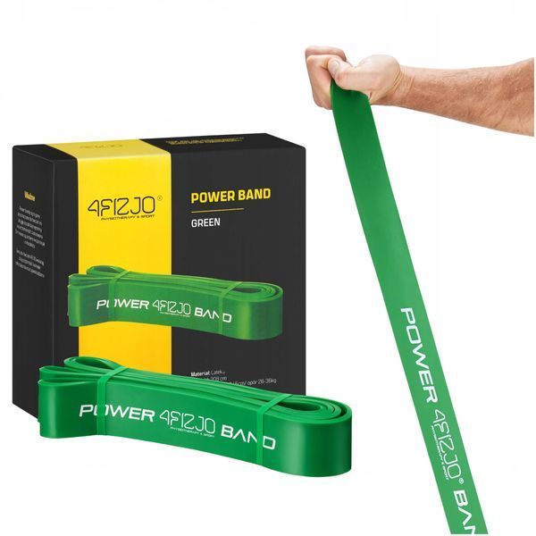 Еспандер-петля 4FIZJO Power Band 45 мм 26-36 кг резина для фітнесу і спорту Green (P-5907222931080) 4FJ1080 фото