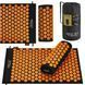 Килимок акупунктурний з валиком 4FIZJO Classic Mat Аплікатор Кузнєцова Black/Orange (P-5907222931752) 4FJ0042 фото 1