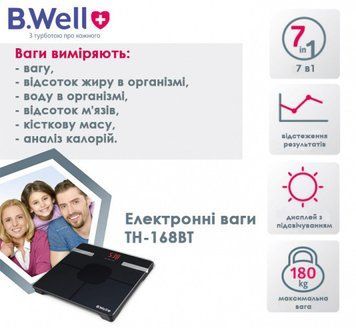 Електронні ваги B.Well TH-168BT TH-168BT фото