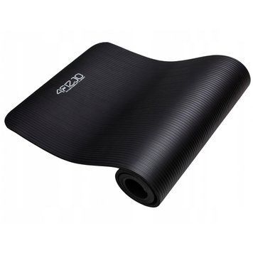 Килимок (мат) спортивний 4FIZJO NBR 180 x 60 x 1.5 см для йоги та фітнесу Black (P-5907222931592) 4FJ0150 фото