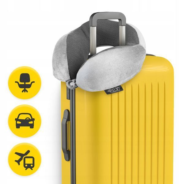 Подушка дорожня 4FIZJO 30 x 27 x 12 см Grey (P-5907739319432) P-5907739319432 фото