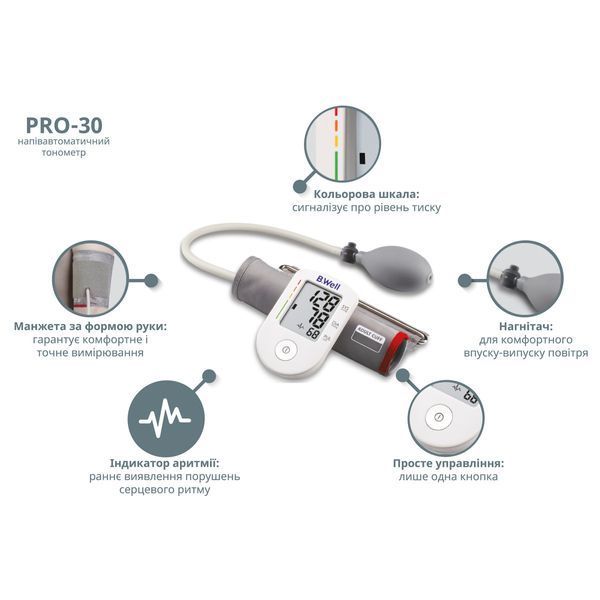 Напівавтоматичний тонометр PRO-30 PRO-30 фото