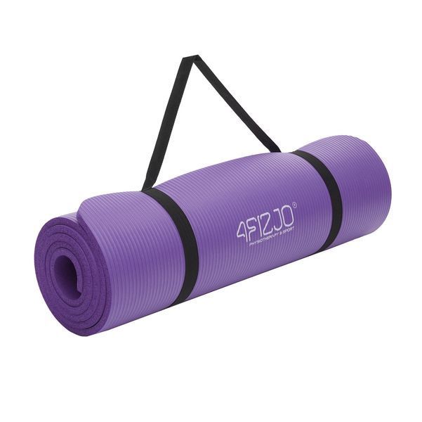 Килимок (мат) спортивний 4FIZJO NBR 180 x 60 x 1.5 см для йоги та фітнесу Violet (P-5907739311542) 4FJ0151 фото