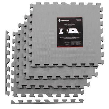 Мат-пазл (ластівчин хвіст) Springos Mat Puzzle EVA 120 x 120 x 2 cм FM0009 Black/Grey FM0009 фото