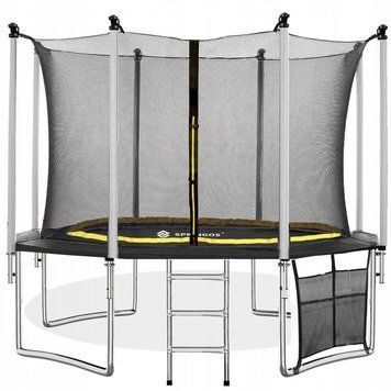 Батут із внутрішньою сіткою Springos 12FT 365 см TP0007 Black TP0007 фото