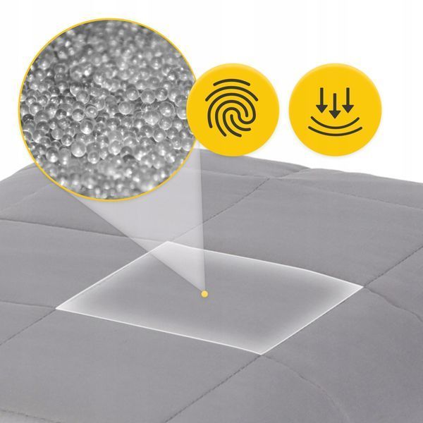 Ковдра важка (обтяжена) 4FIZJO 8 кг 150 x 200 см Grey (P-5907739319791) P-5907739319791 фото