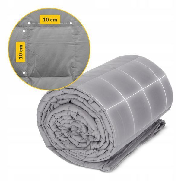 Ковдра важка (обтяжена) 4FIZJO 8 кг 150 x 200 см Grey (P-5907739319791) P-5907739319791 фото