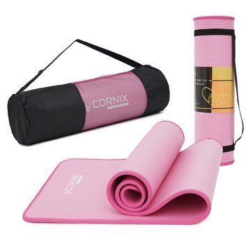 Килимок спортивний Cornix NBR 183 x 61 x 1 cм для йоги та фітнесу XR-0097 Pink/Pink XR-0097 фото