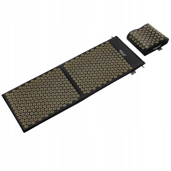 Килимок акупунктурний з подушкою 4FIZJO Ergo Mat XL Аплікатор Кузнєцова Black/Gold (P-5907739313843) 4FJ0383 фото
