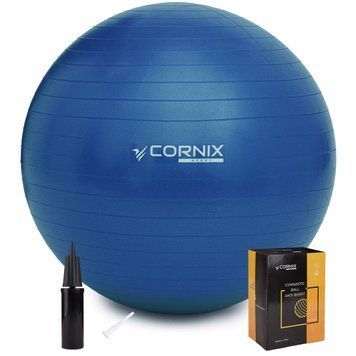 М'яч для фітнесу (фітбол) Cornix 65 см Anti-Burst XR-0021 Blue XR-0021 фото