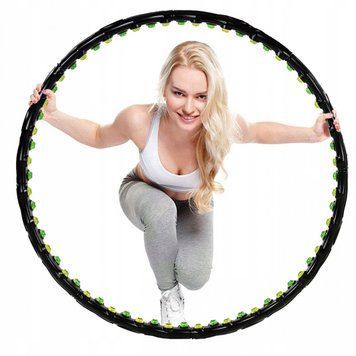 Обруч масажний з магнітами Springos Hula Hoop 100 см FA0096 FA0096 фото
