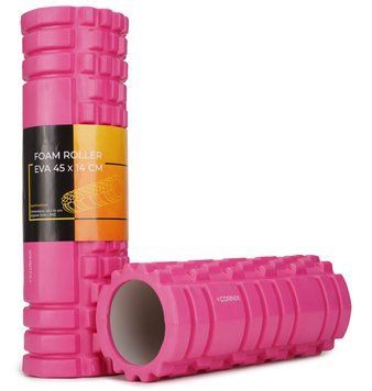 Масажний ролик Cornix EVA 45 x 14 см (валик, роллер) XR-0043 Pink XR-0043 фото