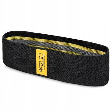 Резинка для фітнесу та спорту із тканини 4FIZJO Hip Band 10-15 кг Black/Yellow (P-5907739310309) P-5907739310309 фото