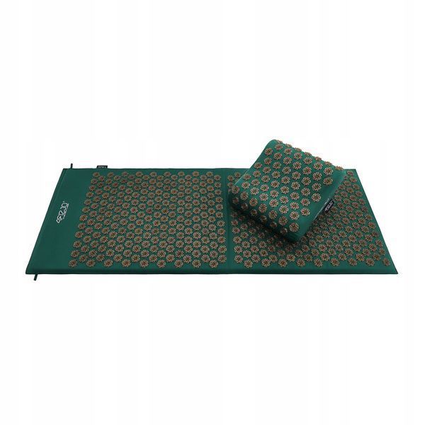 Килимок акупунктурний з подушкою 4FIZJO Ergo Mat XL Аплікатор Кузнєцова Navi Green/Gold (P-5907739315083) 4FJ0385 фото