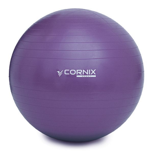 М'яч для фітнесу (фітбол) Cornix 65 см Anti-Burst XR-0022 Violet XR-0022 фото