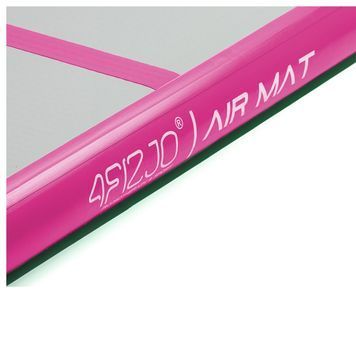 Мат гімнастичний надувний 4FIZJO Air Track Mat 400 x 100 x 15 см White/Pink (P-5907739311788) 4FJ0367 фото