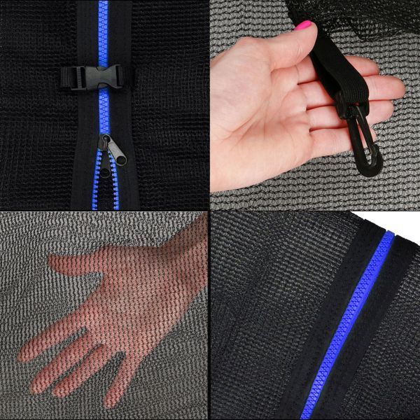 Батут із зовнішньою сіткою Springos 8FT 245 см TP0001 Black TP0001 фото