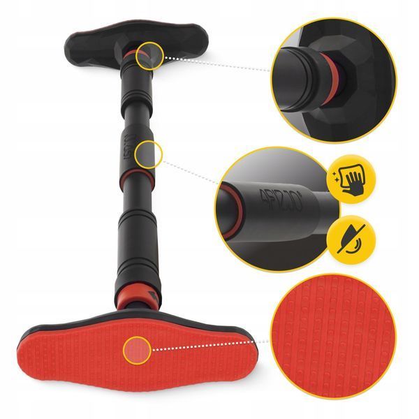 Турнік розсувний 4FIZJO ULTRA 66-100 см Black/Red (P-5905973400336) P-5905973400336 фото