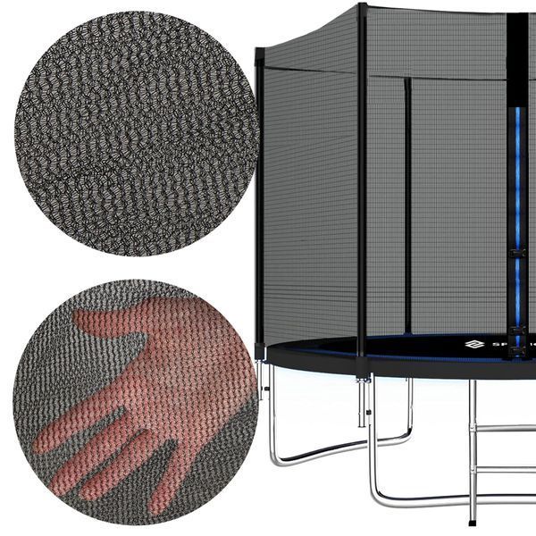 Батут із зовнішньою сіткою Springos 8FT 245 см TP0001 Black TP0001 фото