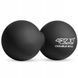 Масажний м'яч подвійний 4FIZJO Lacrosse Double Ball 6.5 x 13.5 см Black (P-5907222931226) P-5907222931226 фото 1