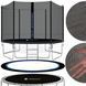 Батут із зовнішньою сіткою Springos 8FT 245 см TP0001 Black TP0001 фото 7