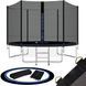 Батут із зовнішньою сіткою Springos 8FT 245 см TP0001 Black TP0001 фото 4