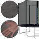 Батут із зовнішньою сіткою Springos 8FT 245 см TP0001 Black TP0001 фото 5