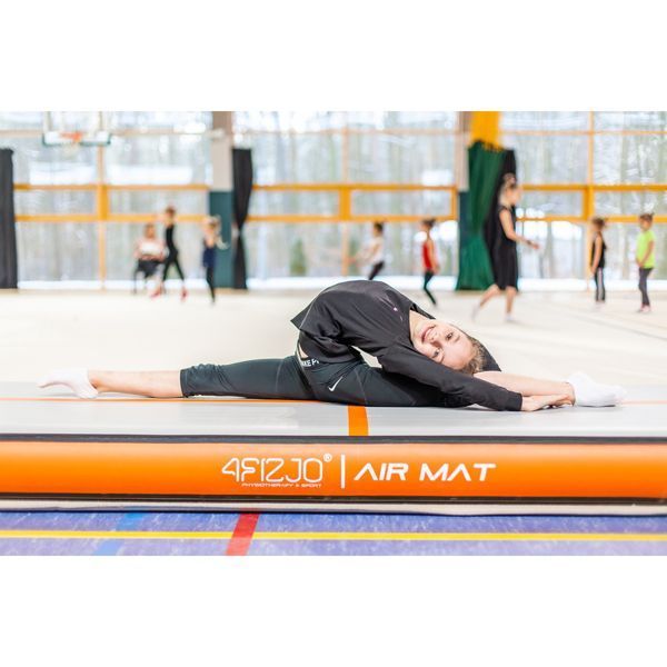 Мат гімнастичний надувний 4FIZJO Air Track Mat 600 x 100 x 15 см White/Red (P-5907739311801) 4FJ0368 фото