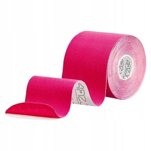 Стрічка кінезіологічна (кінезіо тейп) 4FIZJO 7.5 см x 5 м Pink (P-5907739318893) 4FJ0547 фото