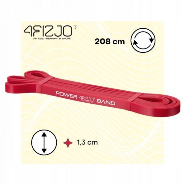 Еспандер-петля 4FIZJO Power Band 13 мм 6-10 кг резина для фітнесу і спорту Red (P-5907222931059) 4FJ1059 фото