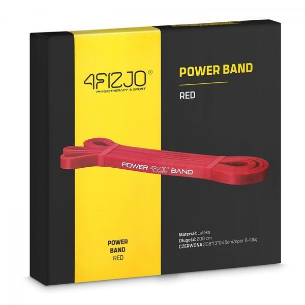 Еспандер-петля 4FIZJO Power Band 13 мм 6-10 кг резина для фітнесу і спорту Red (P-5907222931059) 4FJ1059 фото
