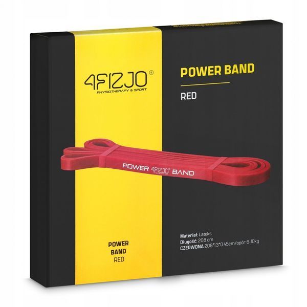 Еспандер-петля 4FIZJO Power Band 13 мм 6-10 кг резина для фітнесу і спорту Red (P-5907222931059) 4FJ1059 фото