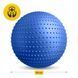 М'яч для фітнесу (фітбол) 4FIZJO 65 см масажний Anti-Burst Blue (P-5905973400213) P-5905973400213 фото 8