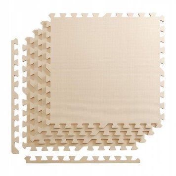 Мат-пазл (ласточкин хвіст) 4FIZJO Mat Puzzle EVA 120 x 120 x 1 cм 4FJ0075 Beige 4FJ0075 фото