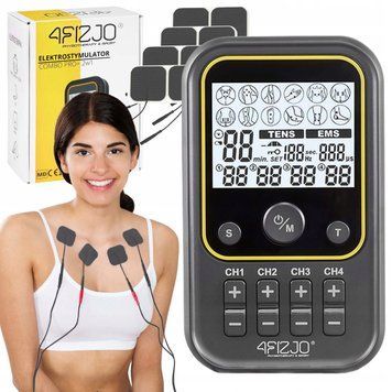 Апарат для електростимуляції м'язів 4FIZJO Combo PRO+ 2 в 1 (P-5907739317124) R-C101C фото
