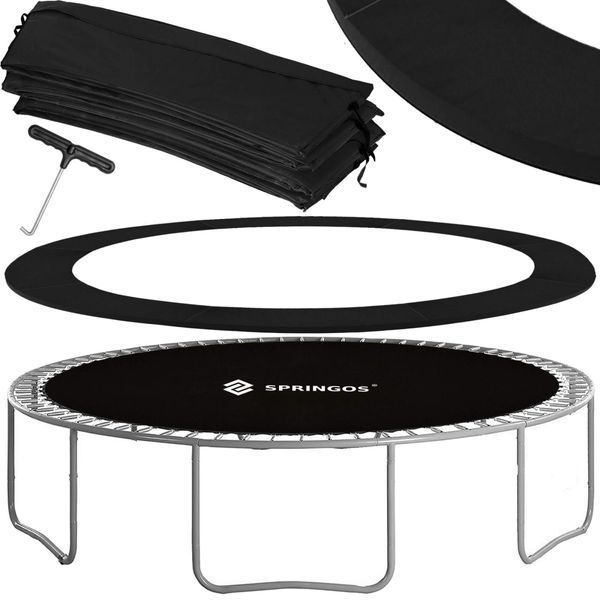 Батут із внутрішньою сіткою Springos 10FT 305 см TP0006 Black TP0006 фото
