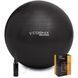 М'яч для фітнесу (фітбол) Cornix 75 см Anti-Burst XR-0026 Black XR-0026 фото 1