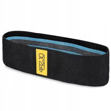 Резинка для фітнесу та спорту із тканини 4FIZJO Hip Band 15-20 кг Black/Blue (P-5907739310293) P-5907739310293 фото