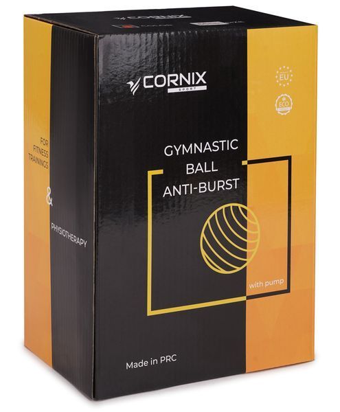 М'яч для фітнесу (фітбол) Cornix 75 см Anti-Burst XR-0027 Violet XR-0027 фото
