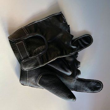 Кожаные перчатки для людей колясках с длинным указательным пальцем 01472 фото