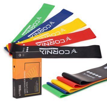 Резинки для фітнесу Cornix Mini Power Band набір 5 шт 1-20 кг XR-0045 XR-0045 фото
