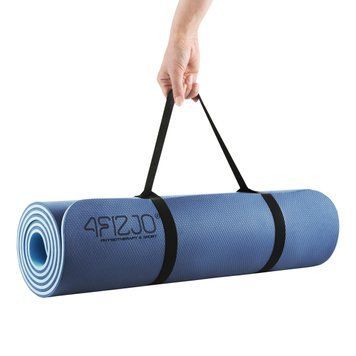 Килимок (мат) спортивний 4FIZJO TPE 180 x 60 x 1 см для йоги та фітнесу Blue/Sky Blue (P-5907739317094) 4FJ0389 фото