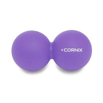 Масажний м'яч Cornix Lacrosse DuoBall 6.3 x 12.6 см XR-0114 Purple XR-0114 фото