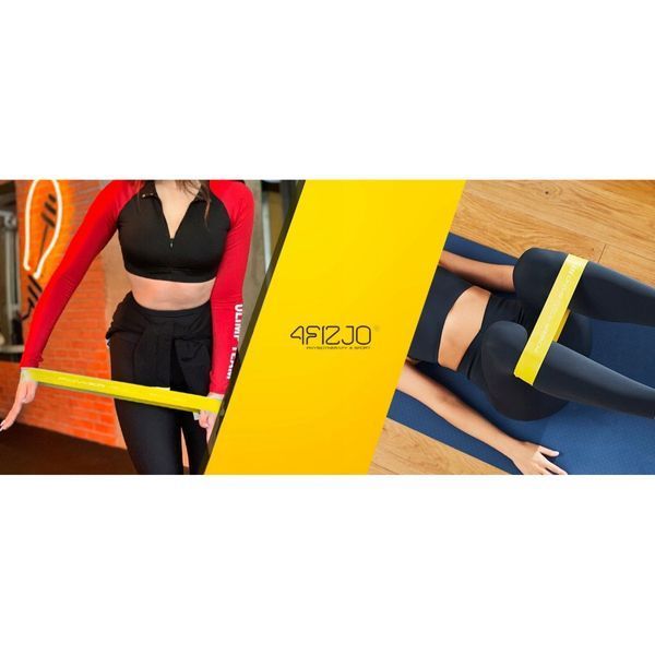 Резинка для фітнесу 4FIZJO Mini Power Band 0.8 мм 5-10 кг Yellow (P-5907222931608) 4FJ0011 фото