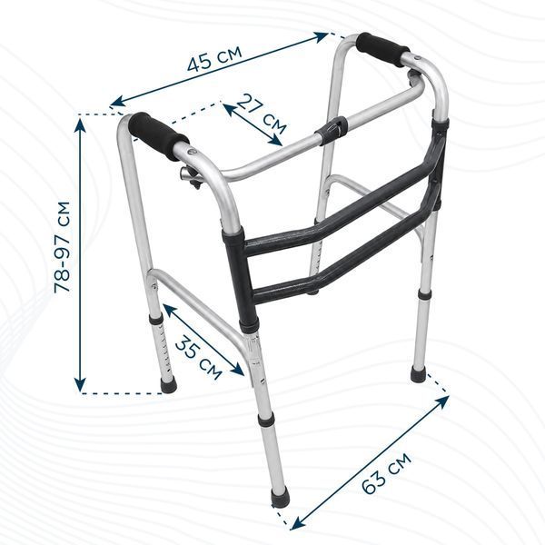 Ходунки крокуючі складані дорослі 1" Doctor Life 10188/E/SL 10188/E/SL фото
