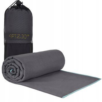 Рушник спортивний 4FIZJO XL 180 x 100 см з мікрофібри Grey (P-5907739317223) 4FJ0420 фото