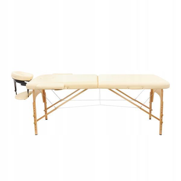 Масажний стіл складний 4FIZJO Massage Table Wood W60 Beige (P-5907739318350) TABLEW60BEIGE фото